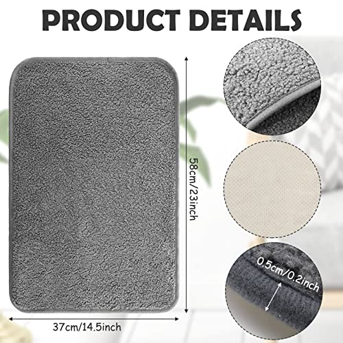 Frienda 2 Pieces Recliner Headrest Covers Sofa Headrest Protector for Recliner Chair Couch Furniture Non Slip for Living Room(Gray) - color: Grey