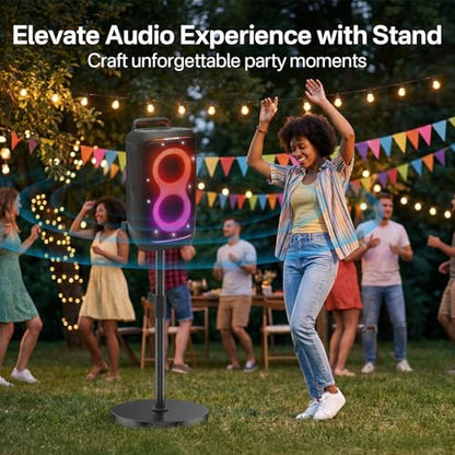Floor Speaker Stand for JBL PartyBox 520 Stand, Adjustable Height 24.4"-32.3", Heavy Duty Surround Speaker Stands for JBL PartyBox Stand with Reinforced Base, Supports Up to 57 Lbs, 1 Pack - size: For PartyBox 520