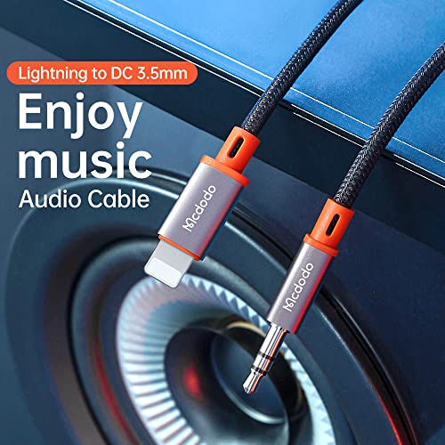 mcdodo AUX Cord Cable for iPhone Lightning to 3.5 mm Audio Cable for Car/Headphone/Speaker Compatible with iPhone 14 13 12 11 Pro Max Mini XR XS 8 iPad iPod