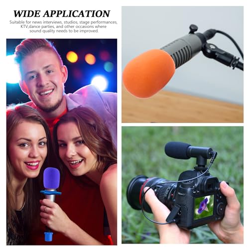 Bonsicoky 4 Pack Microphone Anti-Roll Rubber Rings | Multi Color - size: 4 Pcs