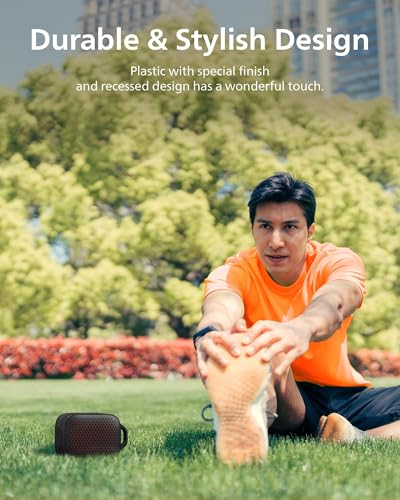Philips S1209 Portable Bluetooth Speaker,Wireless Speakers with Extra Bass,Quality Sound,12 H Battery,TWS Pairing,Support Stereo Sound,Bluetooth 5.3,IPX4 Waterproof,for Indoor & Outdoor,Small,Black