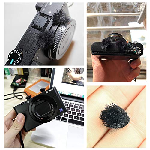 SUNMON Camera Mic Windscreen Windshield Wind Muff for DJI Osmo Action Camera,Sony RX1 RX10 RX100 Digital Compact Cameras Wind Cover (10 Pack) - color: Camera Windscreen 0.4/0.6 CM