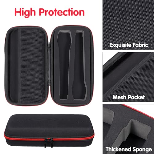BESPORTBLE Microphone Storage Case Padded Sponge Dual-Sided for Travel and Accessories Fall and Shock-Resistant Carrying Bag