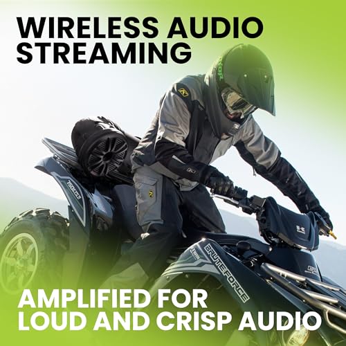 BOSS Audio Systems ATV25B ATV UTV Sound System, Amp and 6.5 Inch Speakers - style: 6.5" Speakers, Black with Remote