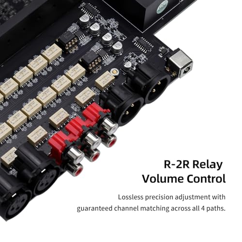 Gustard Audalytic HP70 Fully Balanced Discrete Headphone Amplifier, LME49720 Dual OP-Amps Class A Amp, 2xRCA/XLR Input 4.4mm Balanced/6.35mm Single-End Headphone/Rear XLR Preamplifier (Silver) - color: Silver