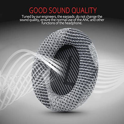 Professional Bose Headphones Replacement Ear Pads, Fits Bose QuietComfort 35 ii/QC35/QC25/QC2/QC15/Ae2/Ae2i/Ae2w/SoundTrue & SoundLink(Over-Ear) by Krone Kalpasmos– Black Scrims - color: Black
