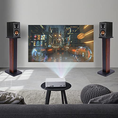 Pair Speaker Bookshelf Stands, 28 Inch Universal Speaker Stand, Reduce Vibration Improve Sound Performance, Surround Sound Speaker Stand with Cable Management, for Speakers Under 15"