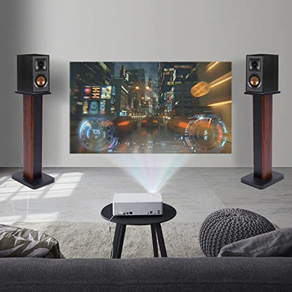 Pair Speaker Bookshelf Stands, 28 Inch Universal Speaker Stand, Reduce Vibration Improve Sound Performance, Surround Sound Speaker Stand with Cable Management, for Speakers Under 15"