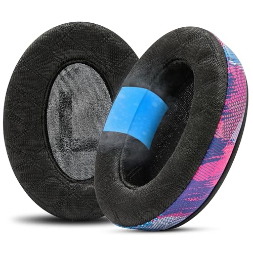 WC Freeze V2 Cloud - Angled Cooling Gel Earpads Compatible with HyperX Cloud Series by Wicked Cushions | Angled Pads for Extreme Comfort, New Freeze V2 Cooling Fabric, Extra Thick | Speed Racer - color: Speed Racer