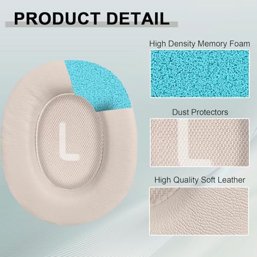 Replacement Ear Pads for JBL Tune 700(700BT)/710(710BT)/720(720BT)/750(750BT,750BTNC)/760(760NC)/770(770NC) Headphones, Headset Ear Cushions, Headset Earpads, Ear Cups Cover (Pink) - color: Pink