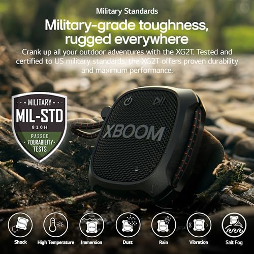 LG XG2T XBOOM Go Wireless Speaker with Powerful Sound and up to 10 HRS of Battery