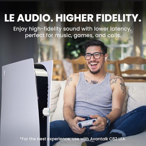 Avantree Voyager & Avantalk Infinity - Bluetooth 5.4 Airplane Adapter with OLED Screen for Headphones & 2 Pairs Bluetooth 5.3 Headphones with Qualcomm aptX Adaptive