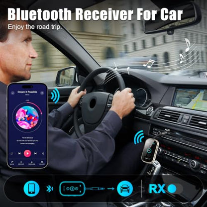 Bluetooth 6.0 Transmitter Receiver – Airplane/TV/Gym Wireless Audio Adapter