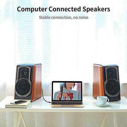 10 feet 1/4 to 1/8 Cable, Mono to Stereo Interconnect Adapter, Professional Quality, Incredible Durability - size: 10 Feet