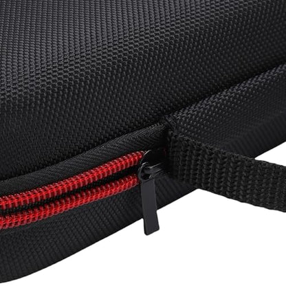 Zerone Shockproof Mic Case Wireless Microphone Bag Portable Dual Zipper Design with Soft Sponge Lining for Wireless Microphones Up to 23cm