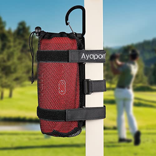 Ayaport Speaker Mount Holder Golf Cart Speaker Strap Fits Most Portable Sound Bar Round Cylindrical Speakers Radio, Golf Cart Accessories Applicable to Railing, Frame, Bike Handlebar (Medium) - size: Medium