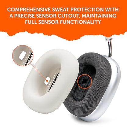 WC SweatZ Max - Patented Silicone Sweat Covers for AirPods Max 1 | Made by Wicked Cushions | (Does Not Fit AirPods Max 2). Sweatproof, Full Earpad Protection | Starlight - color: Starlight
