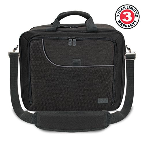 USA Gear Audio Mixer Case Fits RODECaster Pro II, Pro & Duo, GoXLR, & more Podcast Equipment - Podcast DJ Travel Bag with Customizable Interior, Scratch-Resistant Interior, Shoulder Strap (Black) - color: Black