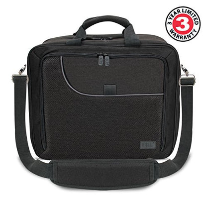 USA Gear Audio Mixer Case Fits RODECaster Pro II, Pro & Duo, GoXLR, & more Podcast Equipment - Podcast DJ Travel Bag with Customizable Interior, Scratch-Resistant Interior, Shoulder Strap (Black) - color: Black