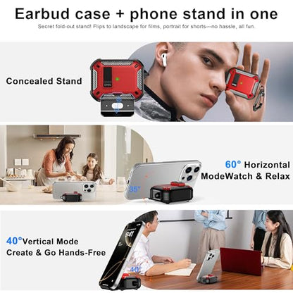 RFUNGUANGO for AirPods Pro 2 Case, Red - color: FA-Red, size: AirPods Pro 2 Case