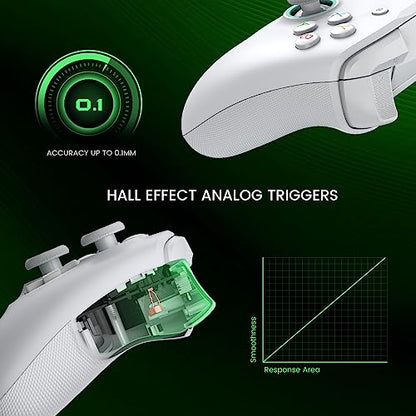 GameSir G7 SE Wired Controller for Xbox Series X|S, Xbox One & Windows 10/11, Plug and Play Gaming Gamepad with Hall Effect Joysticks/Hall Trigger, 3.5mm Audio Jack (White)