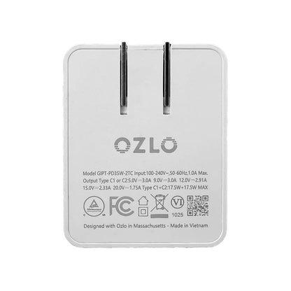 Travel Accessory Kit | Travel Case + USB-C Charging Block + Silicone Charging Cable | Hard Shell Case for Ozlo Sleepbuds Smart Case