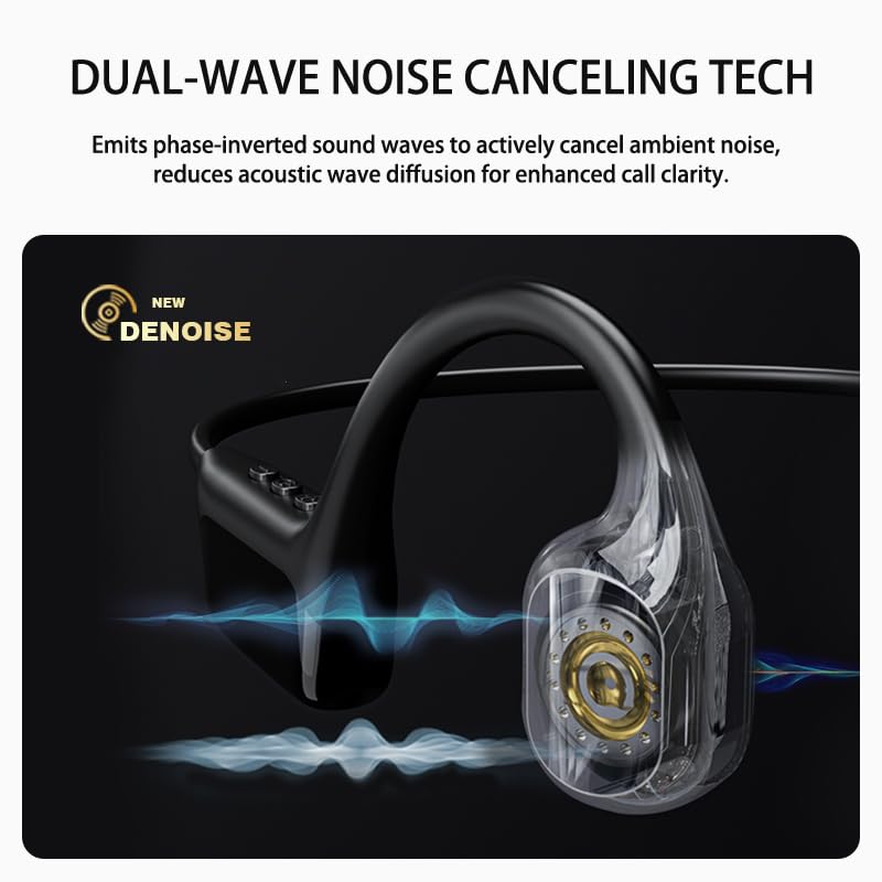 Swimming Headphones Bone Conduction Open Ear Headset MP3 Player Built-in 32G Memory IP68 Underwater Waterproof Stereo Bluetooth Earphone LED Screen for Driving Bicycling Running Skiing-S10 White - color: Swim Headphone X6 White