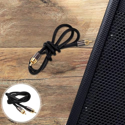 OSALADI Audio Cable Coaxial Digital Audio Cable Aluminum Alloy Shell 1 Meter and Amplifier Speaker Connection
