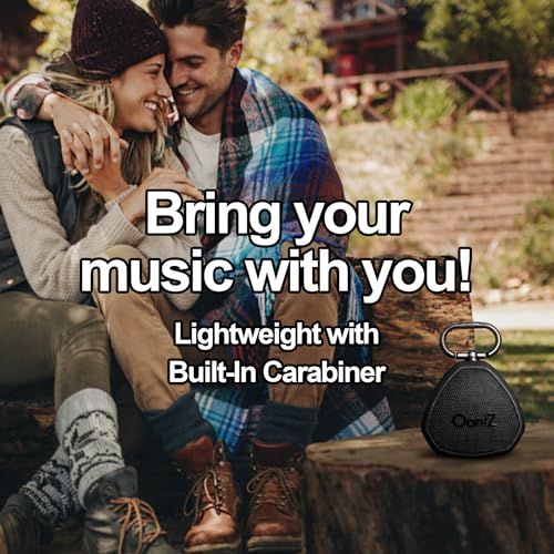 OontZ Angle Clip Portable Bluetooth Speaker, 5W, 12-Hour Playtime, IPX7 | Compact 5W clip-on Bluetooth speaker with rich bass, 100-ft range and Lightweight - color: Black-Clip