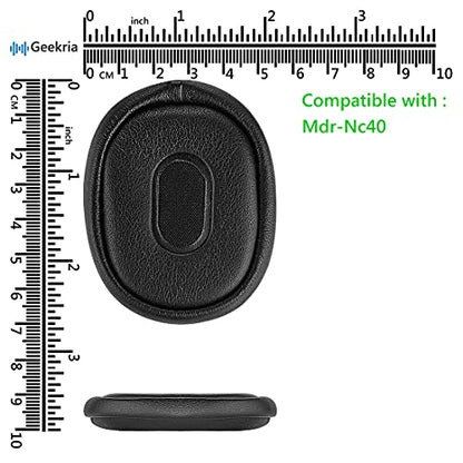 Geekria Replacement Ear Pads for Sony MDR-NC40 Headphones Ear Cushions, Repair Parts (Black)