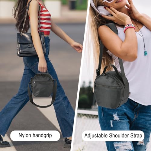 DJ Headphone Case with Adjustable Shoulder Strap Accessory Pocket Storage Bag for Headphone Headset