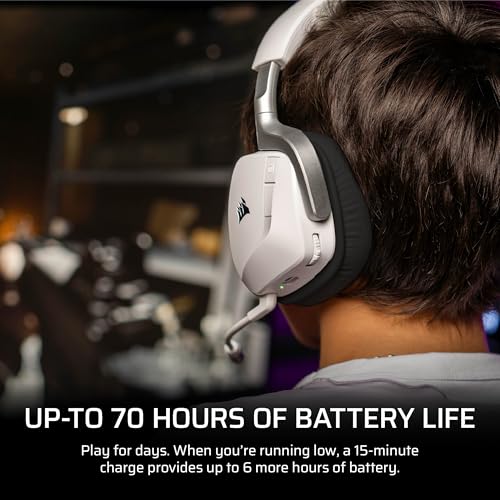 Corsair Void v2 Wireless Bluetooth PC PS5 Switch Gaming Headset – Dual Tone - color: Black and White