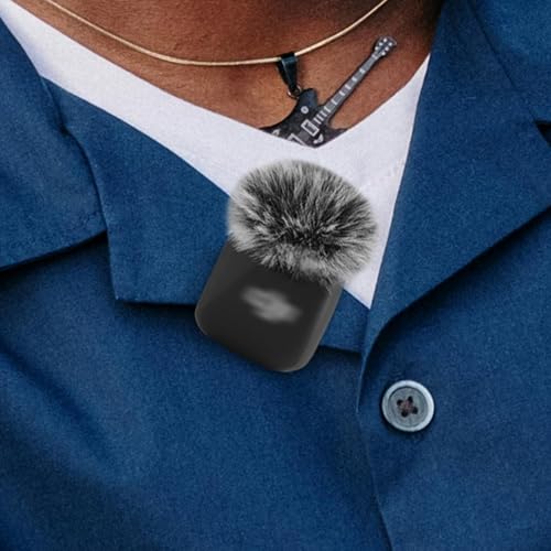 LEFXMOPHY Windscreen for DJI MIC MINI (2024) Wireless Microphone Furry Wind Muff Deadcat Cover (Not for Dji Mic 1 and 2) - color: 1pc Grey