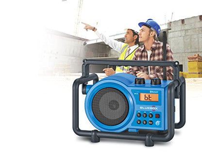 Sangean BB-100 BlueBox AM/FM Ultra-Rugged Digital Receiver with Bluetooth and Built-in Battery Charger