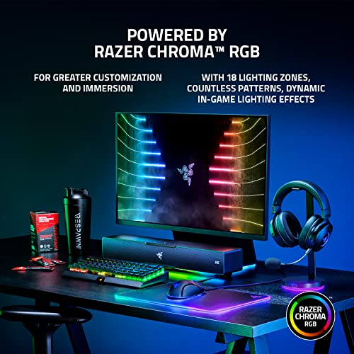 Razer Leviathan V2, Multi-Driver PC Gaming Soundbar w/Subwoofer, Black - color: Black, size: V2