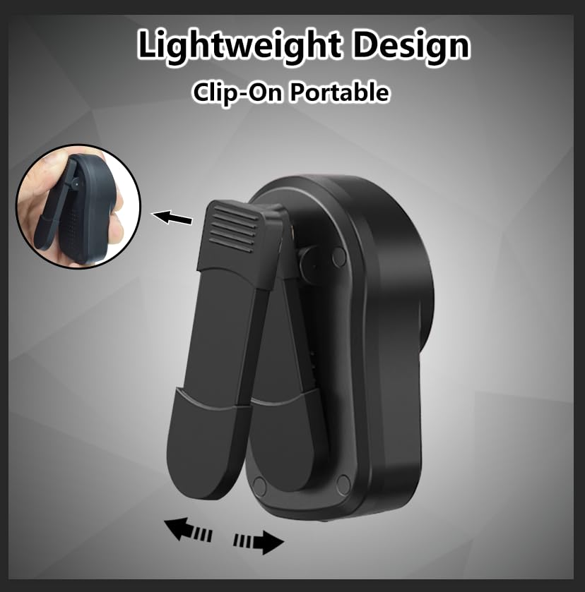 Mini Bluetooth Speaker, Clip-On Portable Speaker with Built-in Mics Hands-Free Music and Calls for Hiking/Biking, Waterproof Adjustable Volume Wearable Bluetooth Speaker, Gifts for Women/Men - color: Classic Black