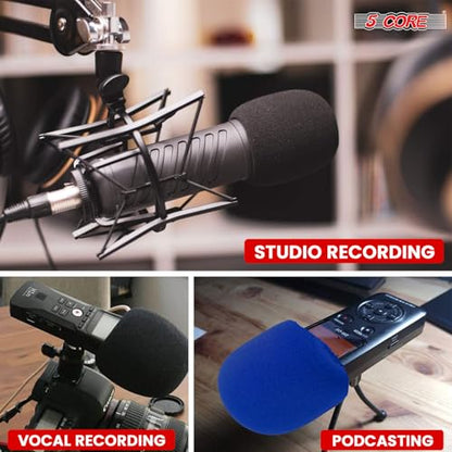 5 Core Microphone Covers Foam Mic Windscreen for Most Standard Handheld Microphone - PARENT SPONGE (1 Pack)