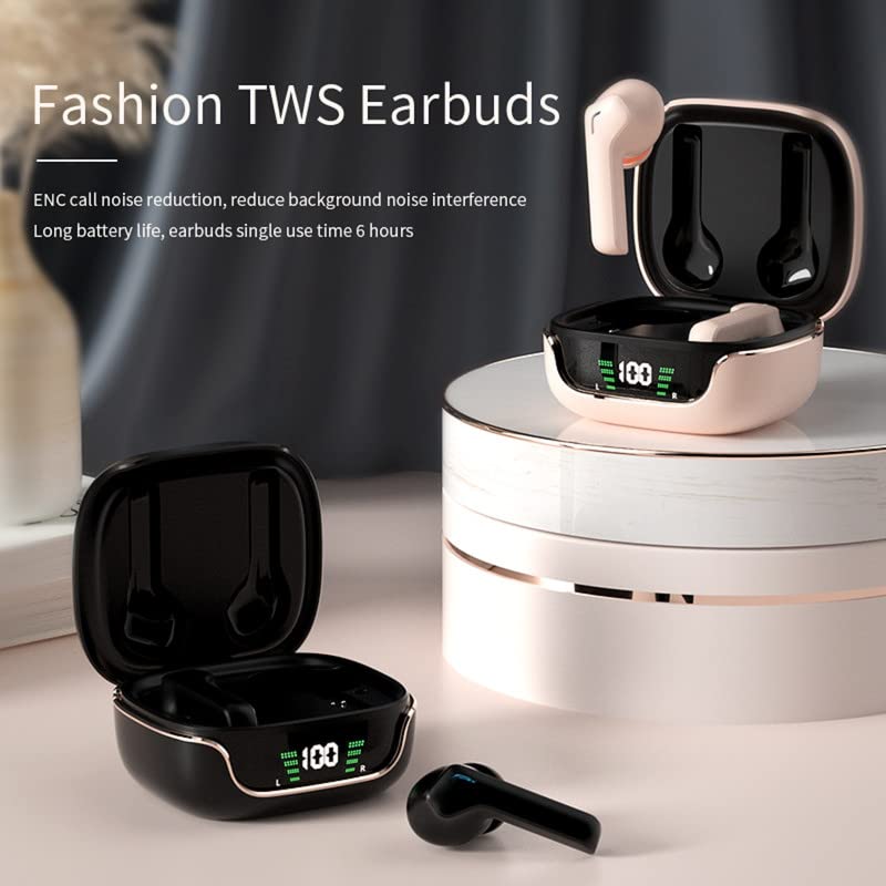 True Wireless Earbuds Bluetooth 5.3 in-Ear Headphones Dual Modes(Game/Music) Wireless Gaming Earbuds 55ms Ultra-Low Latency LED Power Display Bluetooth Earphones TWS Stereo Ear Buds 40H Playtime