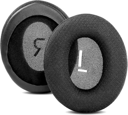 Earpads Replacement for Mpow 059/059 Lite/H5/H1/H7/H20 | Mesh Fabric and Memory Foam-Black