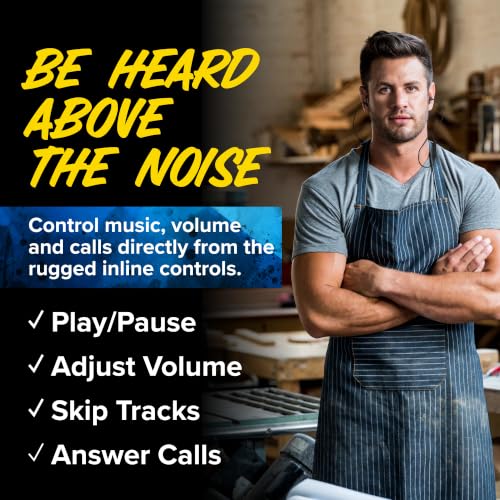 Plugfones Liberate 2.0 Bluetooth Hearing Protection Earplug Headphones | 29dB NRR Foam Ear Plugs, OSHA Compliant Safety Work Headphones, Wireless Earbuds, Mic, Construction, Factory, Black, Gray - color: Black/Gray
