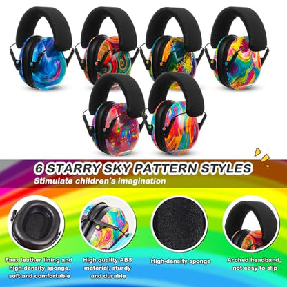 12 Pcs Kids Ear Protection Noise Cancelling Headphones Ear Muffs Bulk 27db Adult Noise Reduction Hearing Earmuff(Universal Fit (kids & Adults),Colorful Style) - size: Universal Fit (kids & Adults), style: Colorful Style
