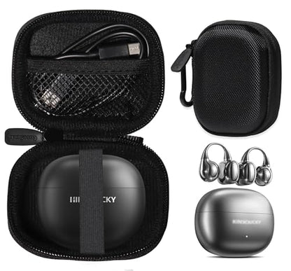 Case for King Lucky i121 Clip on Earbuds Open Ear 5.4 Headphones (Black) - color: Black