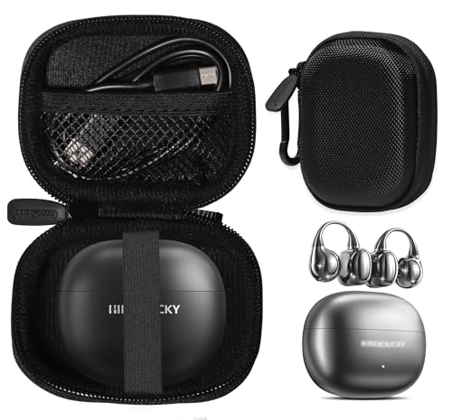 Case for King Lucky i121 Clip on Earbuds Open Ear 5.4 Headphones (Black) - color: Black