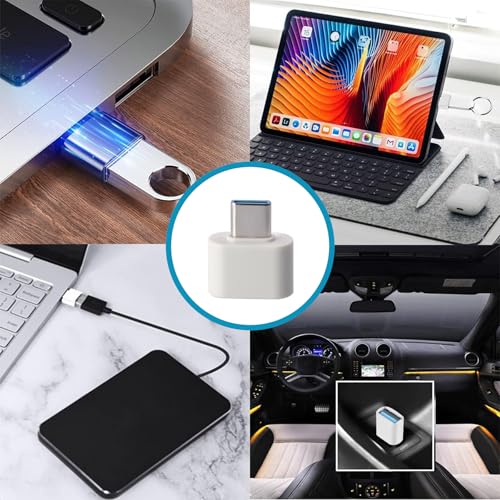 2 Pack AUX to USB A Adapter Audio Cable, USB Female to 3.5mm Male Converter Jack Plug for U-Disk to Connect Car CD Player Play MP3 Music Auxiliary Port Only