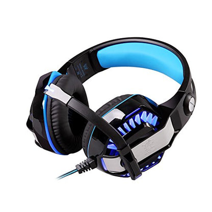 PS4 Headset Gaming Headset for PC Xbox One Headphones with Mic Headset for Gaming Computer(Blue)