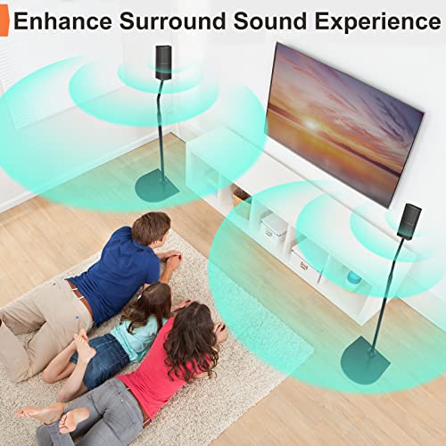 Adjustable Stand for Bose Speaker Stands with Slideconnect Bracket, for UB-20, UB-20 II, WB-50 II, UFS-20 II, UTS-20 II, CM520, CineMate II, GS II, Speaker Floor Stands, Pack of 2