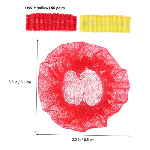 ERINGOGO Disposable Microphone Covers 100pcs Non-woven Fabric Handheld Mic Cover Ktv Supplies Easy to Use Sanitary