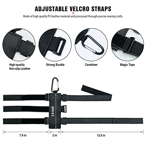 Portable Speaker Mount for Wireless Bluetooth Speakers with 7.5''-12.5'' Circumference, Waterproof Adjustable Strap Accessory Holder Fits UTV Golf Cart Bike or Boat Railing/Cross bar/Frame - size: Small
