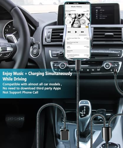 USB C to 3.5mm Aux Audio Cable with Charging, 2 in 1 USB C to 3.5mm Car Stereo Headset Audio Cable with PD 18W Charging Compatible with iPhone 17/16, Samsung Galaxy S26/S25/S24/S23+, Google Pixel 10 9 - color: Black