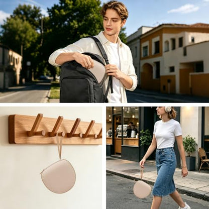 Headphone Case for JLab/Beats/TOZO/BERIBES/Picun Etc Headphones, Khaki | for JLab JBuds Lux ANC/Go Lux ANC, Beats Studio Pro/Solo 4 3,TOZO HT3,KVIDIO Etc Headphone, Hard Shell Case for Travel Home - color: Khaki
